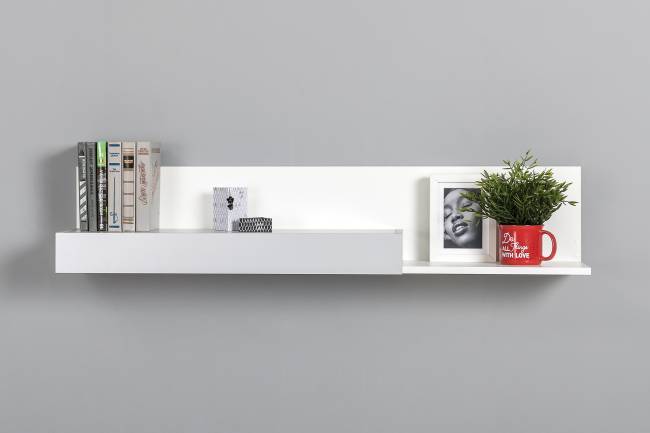 Мебель в детскую для учёбы Торонто цвет белый шагрень/стальной серый