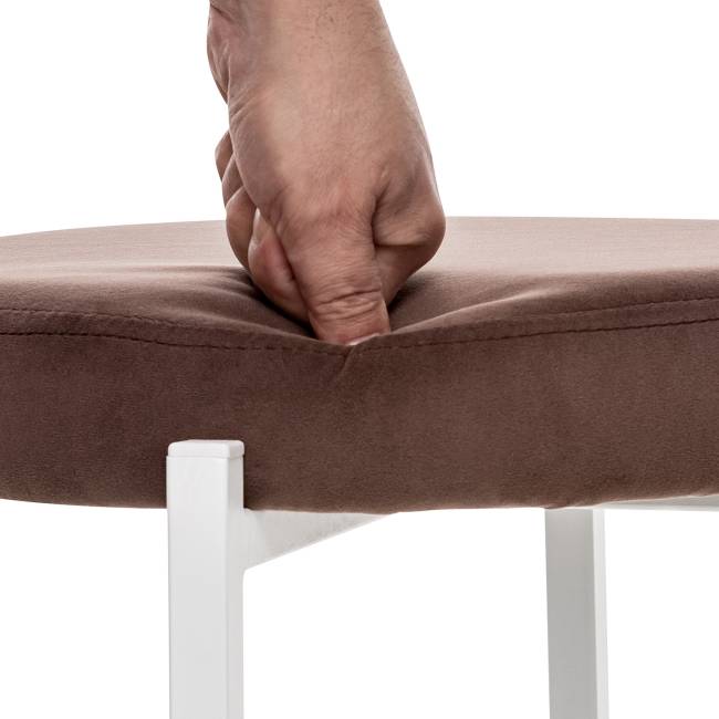 Табурет Leset Авис профиль Ultra Chocolate Белый Табурет Leset Авис профиль Ultra Chocolate Белый