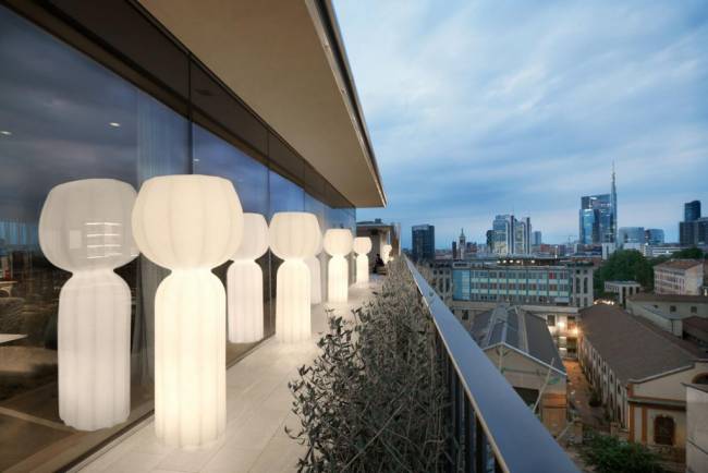 Светильник напольный уличный Cucun Lighting LED OUT белый Ø770х1900 мм