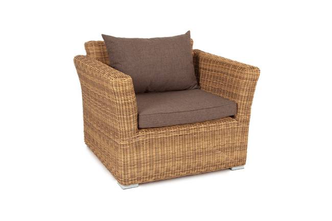 "Капучино" кресло из искусственного ротанга, цвет соломенный "Капучино" кресло из искусственного ротанга, цвет соломенный