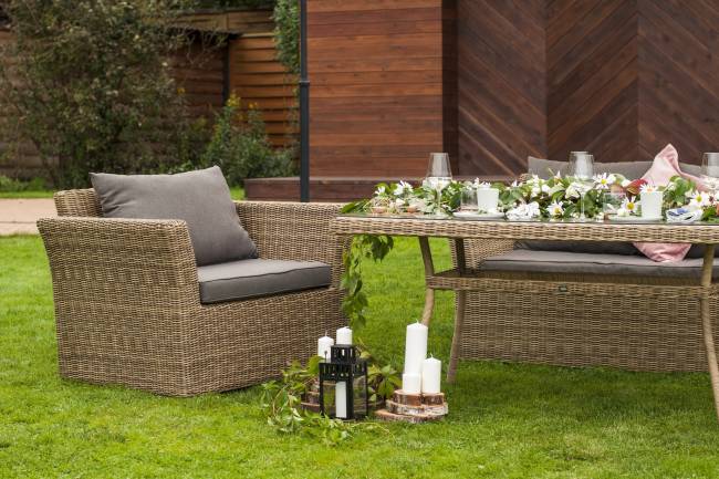 "Капучино" кресло из искусственного ротанга, цвет соломенный "Капучино" кресло из искусственного ротанга, цвет соломенный