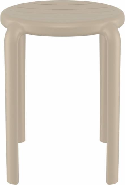 Табурет пластиковый Tom 45 бежевый 340х340х450 мм