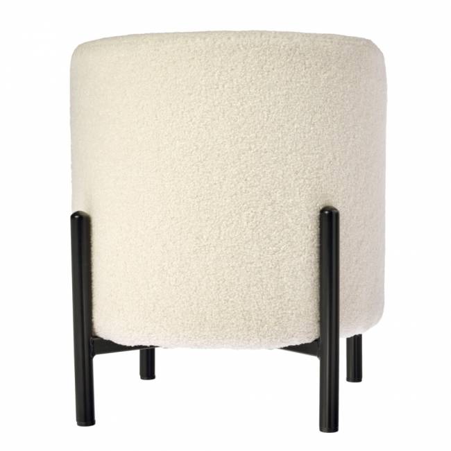 Стул-пуф Otis белый, искусственный мех Стул-пуф Otis белый, искусственный мех