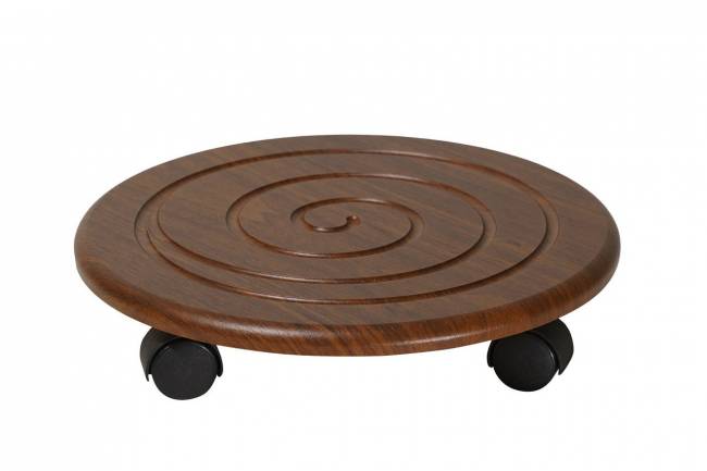 Комплект подставок напольных на колесах Калифорния Спираль, орех