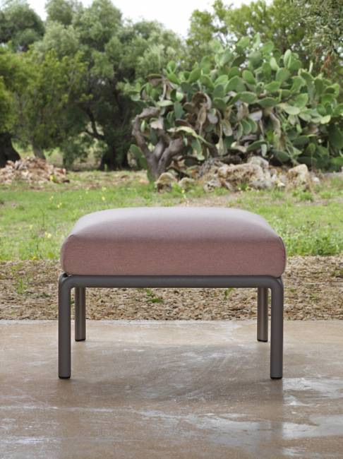 Пуф пластиковый с подушкой Komodo Pouf тортора, розовый 720х720х475 мм Пуф пластиковый с подушкой Komodo Pouf тортора, розовый 720х720х475 мм