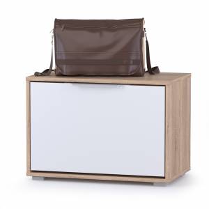 Обувница Куба Комод 13.58 цвет дуб сонома/белый премиум Обувница Куба Комод 13.58 цвет дуб сонома/белый премиум