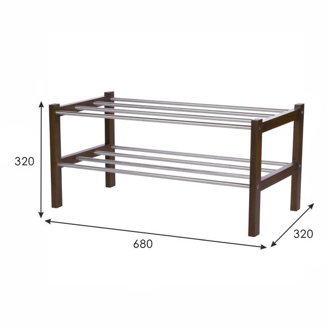Обувница Атлас средне-коричневый Обувница Атлас средне-коричневый