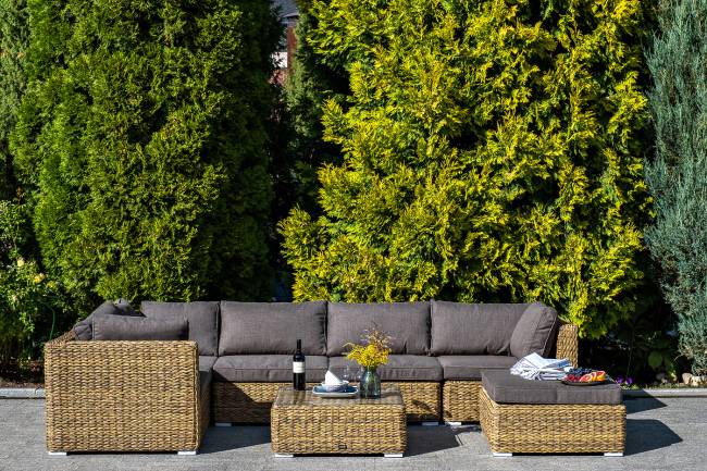 "Лунго" трансформирующаяся лаунж-зона из искусственного ротанга (гиацинт), цвет соломенный "Лунго" трансформирующаяся лаунж-зона из искусственного ротанга (гиацинт), цвет соломенный