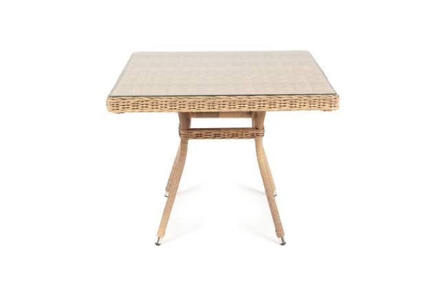 "Айриш" стол плетеный из искусственного ротанга, цвет соломенный "Айриш" стол плетеный из искусственного ротанга, цвет соломенный