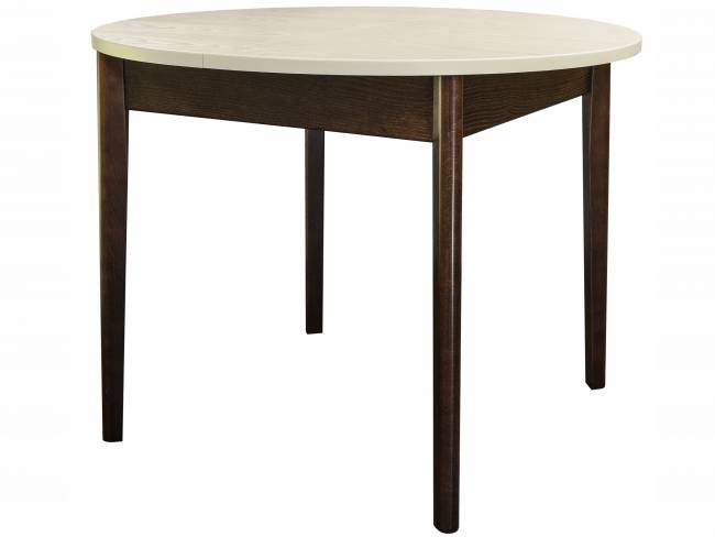 Стол обеденный Мариус М 81 раздвижной слоновая кость/орех 100/139*100 Стол обеденный Мариус М 81 раздвижной слоновая кость/орех 100/139*100