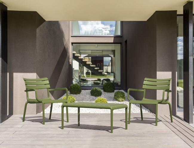 Столик пластиковый журнальный Paris Lounge Table оливковый 900х500х400 мм Столик пластиковый журнальный Paris Lounge Table оливковый 900х500х400 мм