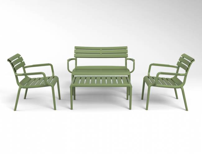 Столик пластиковый журнальный Paris Lounge Table оливковый 900х500х400 мм Столик пластиковый журнальный Paris Lounge Table оливковый 900х500х400 мм