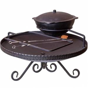 Садовый очаг для огня с функцией мангала - А 100/4 Садовый очаг для огня с функцией мангала - А 100/4