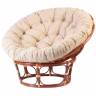 Кресло PAPASAN/ПАПАСАН 23/01 W  /с подушкой/ диаметр подушки 129 см, 115х101х104 см, Cognac (коньяк), ткань Старт Cognac (коньяк)