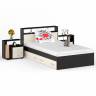 Кровать с ящиками 1200 Камелия + две тумбы цвет венге/дуб лоредо Кровать с ящиками 1200 Камелия + две тумбы цвет венге/дуб лоредо