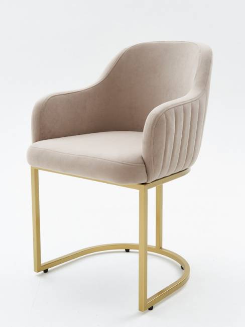 Стул Amely Beige / Gold