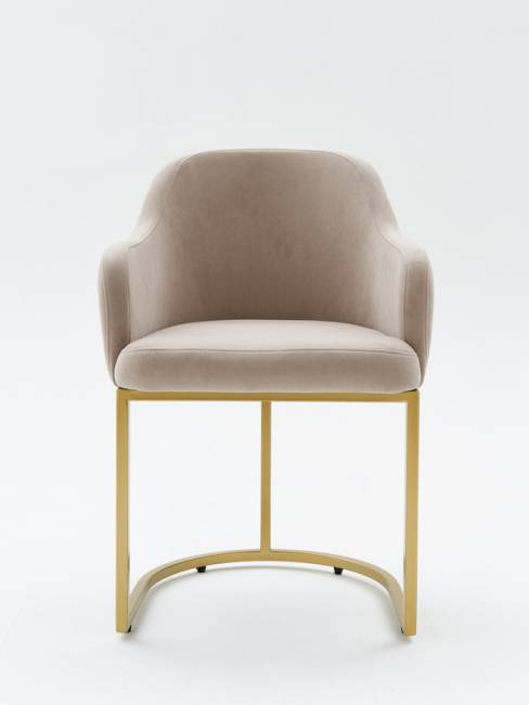 Стул Amely Beige / Gold