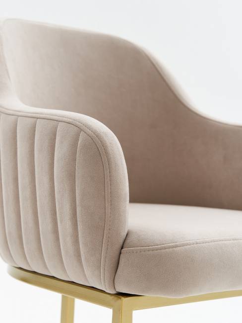 Стул Amely Beige / Gold