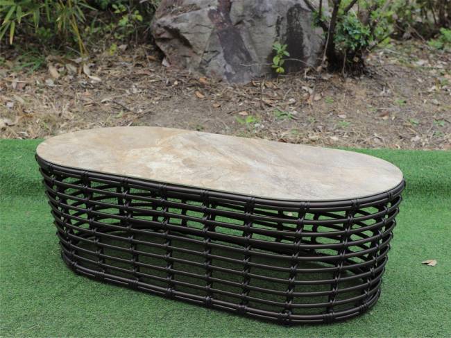 "Валенсия" журнальный столик из искусственного ротанга, цвет бронзовый "Валенсия" журнальный столик из искусственного ротанга, цвет бронзовый