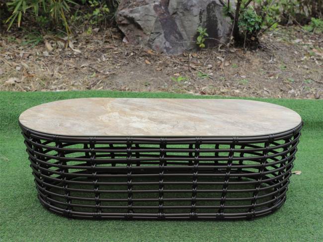 "Валенсия" журнальный столик из искусственного ротанга, цвет бронзовый "Валенсия" журнальный столик из искусственного ротанга, цвет бронзовый