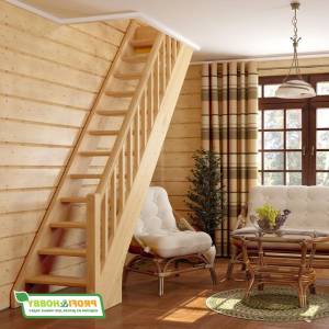 Деревянная лестница ЛС-10у под покраску Деревянная лестница ЛС-10у под покраску