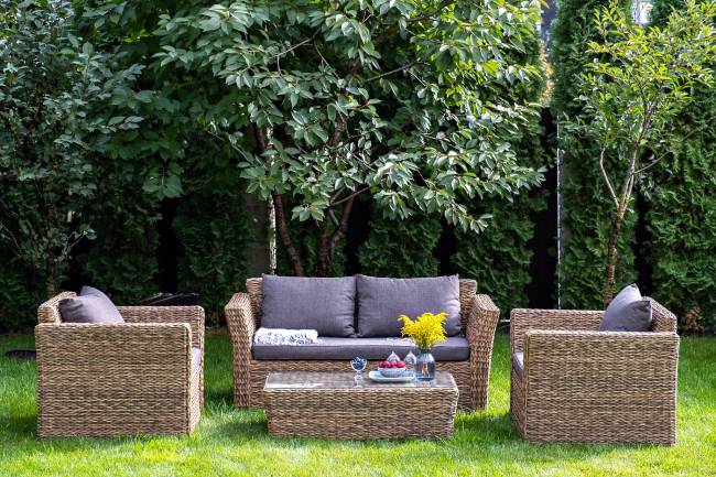 "Капучино" журнальный столик из искусственного ротанга (гиацинт), цвет соломенный "Капучино" журнальный столик из искусственного ротанга (гиацинт), цвет соломенный