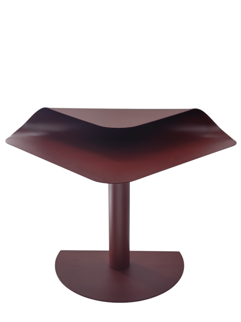 Журнальный столик Cornea металл бордовый