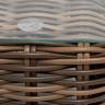 "Палермо" журнальный столик из искусственного ротанга, цвет соломенный "Палермо" журнальный столик из искусственного ротанга, цвет соломенный