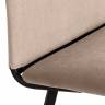 Стул обеденный La Rousse флок , бежевый/черный, 7, 49х50х93 бежевый флок
