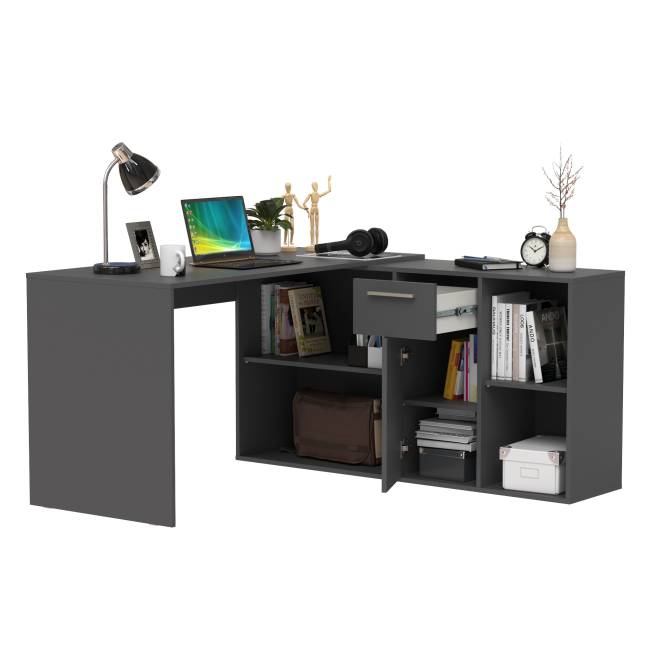 Стол-трансформер письменный Лайт 03.245.01 цвет тёмно-серый