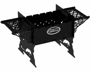 Мангал разборный "Охотник", сталь AISI304, 3мм