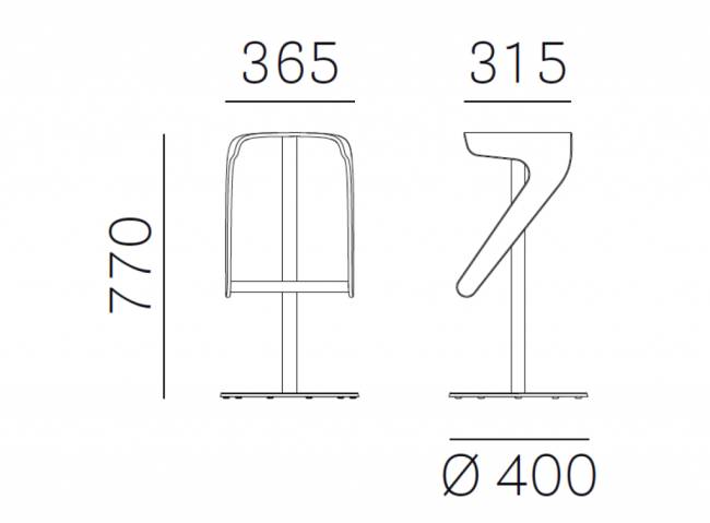 Табурет барный вращающийся Woody хромированный, венге 400х400х770 мм Табурет барный вращающийся Woody хромированный, венге 400х400х770 мм