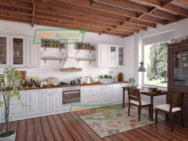 Шкаф навесной 800 х 300 х 900 филенка, сосна, без покраски