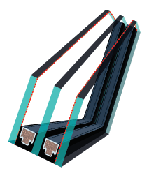 Пластиковое мансардное окно PTP-V U4 с двухкамерным морозостойким стеклопакетом Пластиковое мансардное окно PTP-V U4 с двухкамерным морозостойким стеклопакетом