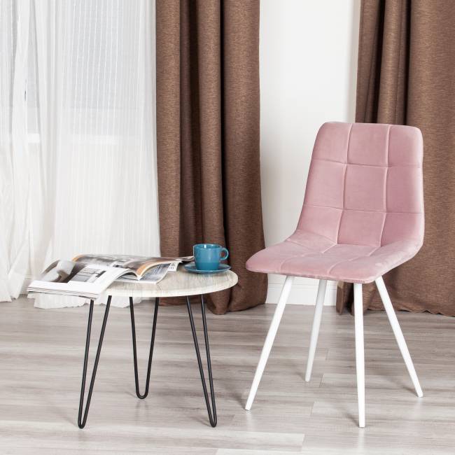 Стул CHILLY (mod. 7095-1) / 1 шт. в упаковке ткань/металл, 45x53х88 см, высота до сиденья 50 см, лавандовый barkhat 17/белый лавандовый barkhat 17/белый ткань/металл Стул CHILLY (mod. 7095-1) / 1 шт. в упаковке ткань/металл, 45x53х88 см, высота до сиденья 50 см, лавандовый barkhat 17/белый лавандовый barkhat 17/белый ткань/металл