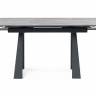 Обеденный стол Бэйнбрук 120х80х76 серый мрамор / графит Обеденный стол Бэйнбрук 120х80х76 серый мрамор / графит