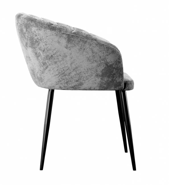 Стул DikLine 442 поворотный, M13 светло-серый, ножки черные Стул DikLine 442 поворотный, M13 светло-серый, ножки черные