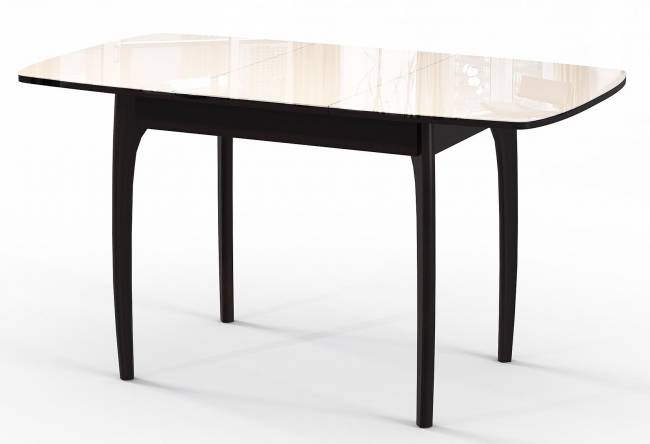 Стол DikLine M40 венге/стекло бежевое optiwhite Стол DikLine M40 венге/стекло бежевое optiwhite