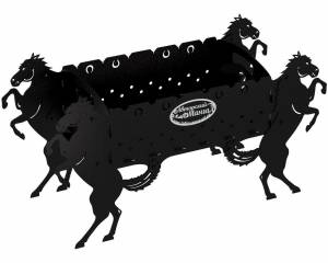 Мангал разборный "Кони", ST3, 2мм