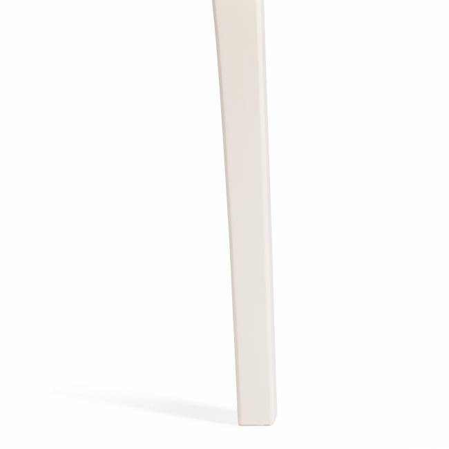 Стол DIAMANTE круглый бук, мдф, шпон дуба, 100 х 100+30 х 75 см, Ivory white Ivory white бук, мдф, шпон дуба