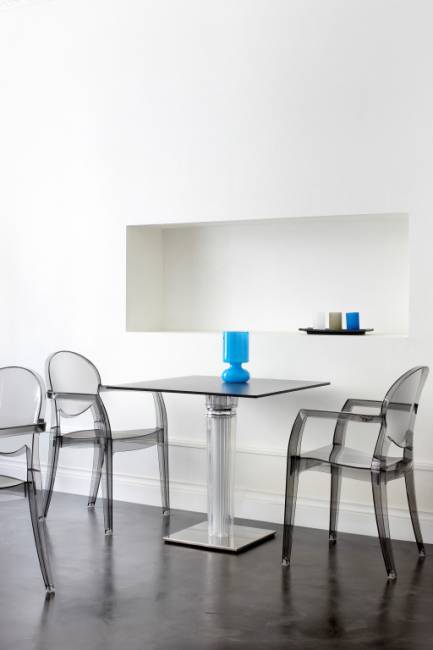 Кресло прозрачное Igloo серый 570х540х870 мм Кресло прозрачное Igloo серый 570х540х870 мм