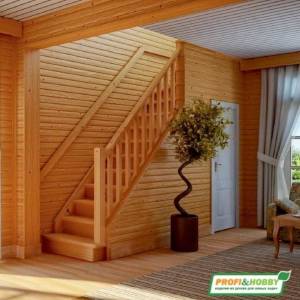 Деревянная лестница ЛС-215м под покраску Деревянная лестница ЛС-215м под покраску