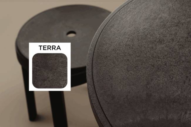 Стол пластиковый обеденный Combo 60 терра Ø600х750 мм