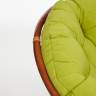 Кресло PAPASAN/ПАПАСАН 23/01 W  /с подушкой/ диаметр подушки 125 см, 115х101х104 см, Pecan (орех), флок Олива, 23 Pecan (орех)