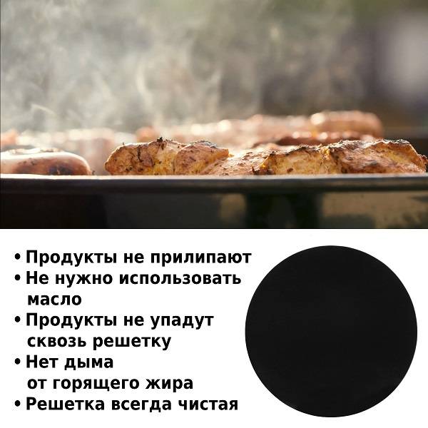 Набор антипригарных ковриков для гриля 3 шт. D=30 см BQ02 Набор антипригарных ковриков для гриля 3 шт. D=30 см BQ02