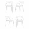 Комплект из 4-х стульев Masters белый