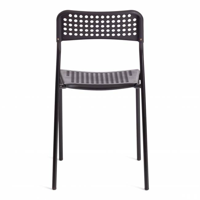 Стул ADDE (mod. C-049) металл/пластик, 39 х 49 х 78 см, Black (черный) (Комплект из 8 шт.) черный металл/пластик