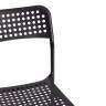 Стул ADDE (mod. C-049) металл/пластик, 39 х 49 х 78 см, Black (черный) (Комплект из 8 шт.) черный металл/пластик