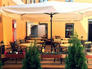 Зонт профессиональный 3х3 м Napoli Standard антрацит, слоновая кость 3000х3000 мм