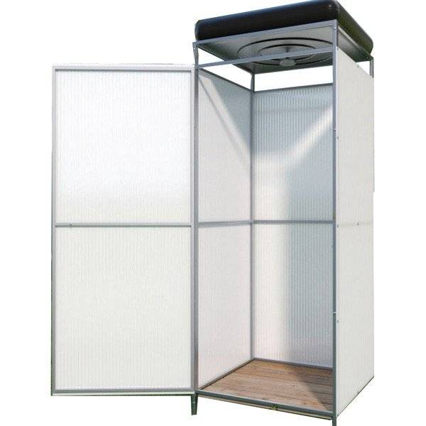 Душ дачный "Агросфера"+сотовый поликарбонат Душ дачный "Агросфера"+сотовый поликарбонат